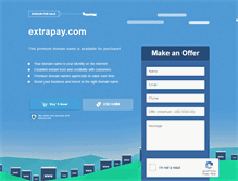 Tablet Screenshot of extrapay.com